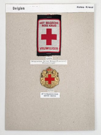 Belgien, Sammlung Ärmelabzeichen und...