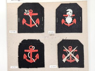 Belgien, Sammlung Ärmelabzeichen der Marine, auf...