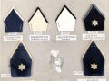 Belgien, Sammlung Rangabzeichen Heer, auf Karton getackert