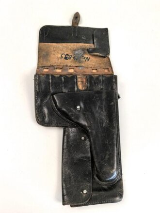 DDR, Signal - Leuchtpistolentasche Nationale Volksarmee, stark getragen