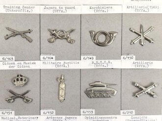 Belgien, Sammlung Schulterklappen und Kragenabzeichen
