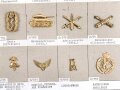 Belgien, Sammlung Schulterklappen und Kragenabzeichen