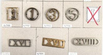 Belgien, Sammlung Schulterklappen und Kragenabzeichen