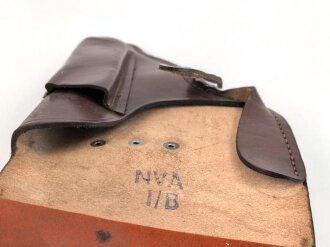 DDR,  Pistolentasche braunes Leder Makarov für Nationale Volksarmee,  ungetragen