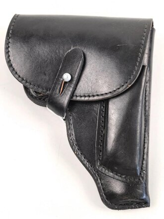 DDR,  Pistolentasche schwarzes Leder Makarov für...