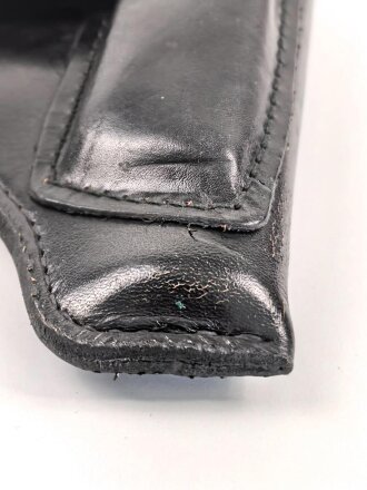 DDR,  Pistolentasche schwarzes Leder Makarov für...