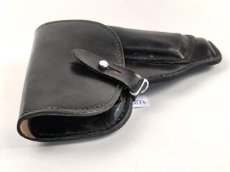 DDR,  Pistolentasche schwarzes Leder Makarov für Volkspolizei,  ungetragen