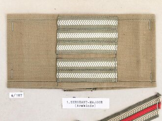 Belgien, Sammlung Rangabzeichen und Armbinde Heer, auf...