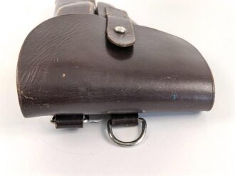 Polizei , Pistolentasche braunes Leder, wohl 7,65