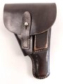 Polizei , Pistolentasche braunes Leder, wohl 7,65