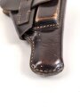 Polizei , Pistolentasche braunes Leder, wohl 7,65