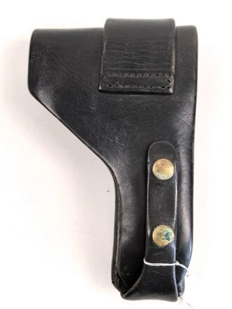 Pistolentasche schwarzes Leder, ohne Bezeichnung, wohl...