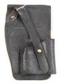 Pistolentasche , schwarz genarbtes Leder