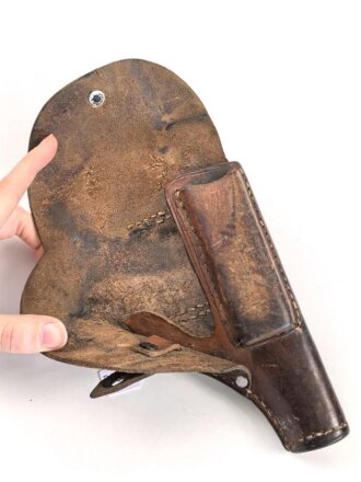 Pistolentasche , braunes leder