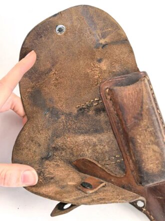 Pistolentasche , braunes leder