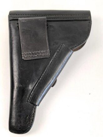 DDR,  Pistolentasche schwarzes Leder P38, MdI, getragenes Stück
