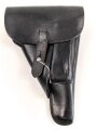 DDR,  Pistolentasche schwarzes Leder P38, MdI, getragenes Stück