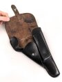 DDR,  Pistolentasche schwarzes Leder P38, MdI, getragenes Stück