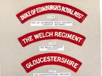 Großbritannien, Sammlung Ärmelabzeichen, auf...