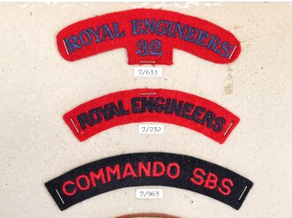 Großbritannien, Sammlung Ärmelabzeichen, auf...