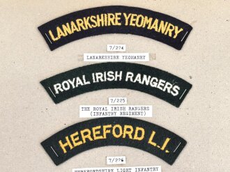 Großbritannien, Sammlung Ärmelabzeichen, auf...