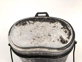 Kochgeschirr Wehrmacht, sicherlich neuzeitlich geschwärzt