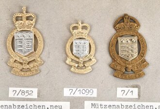 Großbritannien, Sammlung Mützenabzeichen und...