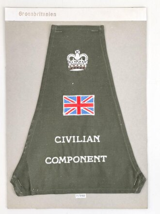 Großbritannien, Armbinde " Cicilian Component...