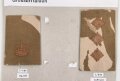 Großbritannien, Sammlung Rangabzeichen Heer, auf Karton getackert