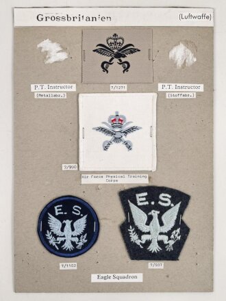 Großbritannien, Sammlung Ärmelabzeichen...