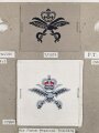 Großbritannien, Sammlung Ärmelabzeichen Luftwaffe, auf Karton getackert