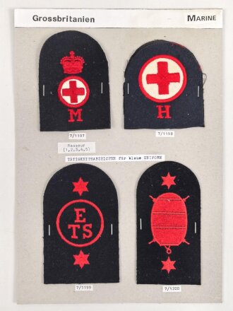 Großbritannien, Sammlung Tätigkeitsabzeichen...