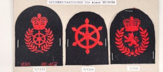 Großbritannien, Sammlung Tätigkeitsabzeichen...