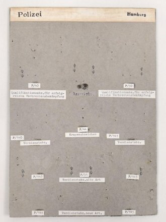 Großbritannien, Sammlung Tätigkeitsabzeichen Marine, auf Karton getackert