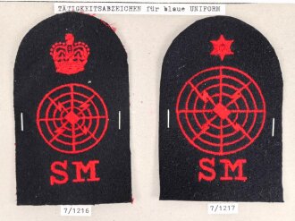 Großbritannien, Sammlung Tätigkeitsabzeichen...