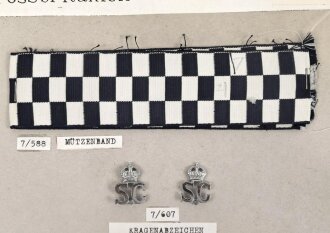 Großbritannien, Sammlung Rangabzeichen Polizei, auf...