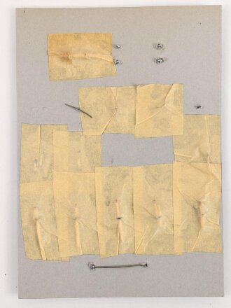 Großbritannien, Sammlung Rangabzeichen Polizei, auf Karton getackert