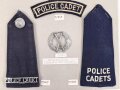 Großbritannien, Sammlung Ärmel und Rangabzeichen Polizei, auf Karton getackert