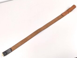 Bundeswehr Koppel mit Schloss, leicht getragenes Stück, Schliesse goldfarben, Gesamtlänge 110cm