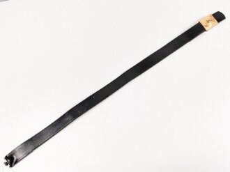 Bundeswehr Koppel mit Schloss, leicht getragenes Stück, Schliesse goldfarben, Gesamtlänge 110cm