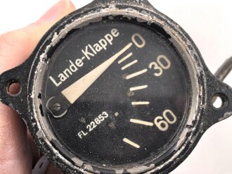 Luftwaffe, Landeklappenanzeige Fl 22853. Unvollständig, Funktion nicht geprüft