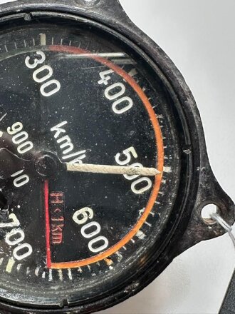 Luftwaffe, Fahrtmesser Fl 22234 bis 900km für FW190 und BF 109. Restauriertes Stück