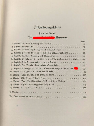 "Mein Kampf" Adolf Hitler,  Geschenkausgabe Leinen in zwei Bänden, im Schuber. 2. Auflage 1937, guter Zustand