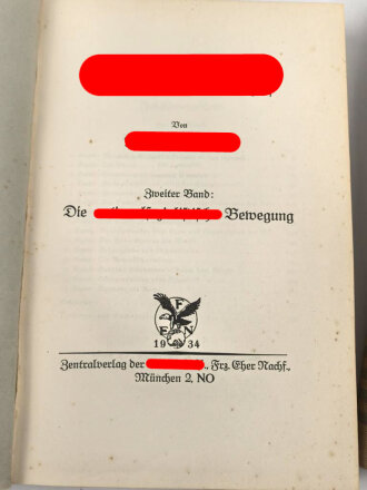 "Mein Kampf" Adolf Hitler,  Geschenkausgabe Leinen in zwei Bänden,1. Auflage 1934, guter Zustand