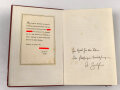 Adolf Hitler "Mein Kampf" , rote " Tornisterausgabe" von 1940, überreicht von der Kreisleitung Konstanz 1941. Guter Zustand