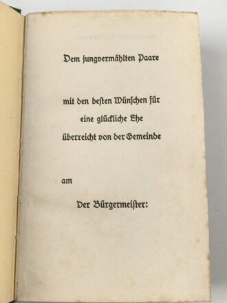 "Mein Kampf" Adolf Hitler,  Hochzeitsaugabe von 1944. Guter Zustand, selten