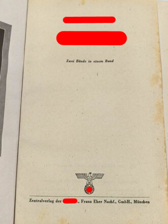"Mein Kampf" Adolf Hitler,  Hochzeitsaugabe von 1944. Guter Zustand, selten