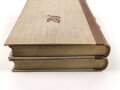 "Mein Kampf" Adolf Hitler,  Geschenkausgabe Halbleinen in zwei Bänden, 6. Auflage 1940, guter Gesamtzustand