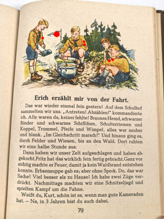 "Fröhlicher Anfang" Fibel für Thüringer Schulen, Vierte Auflage 1943. Guter Zustand