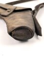 Tasche für eine Signalpistole, Leder mit Messingbeschlägen. Ungereinigtes Stück
